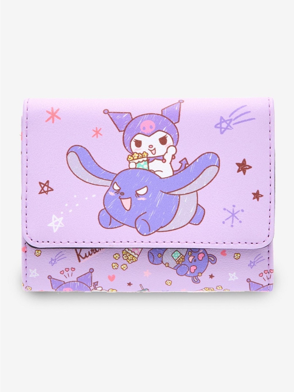 Loungefly Kuromi Baku Snacks Mini Zipper Wallet *NEW*